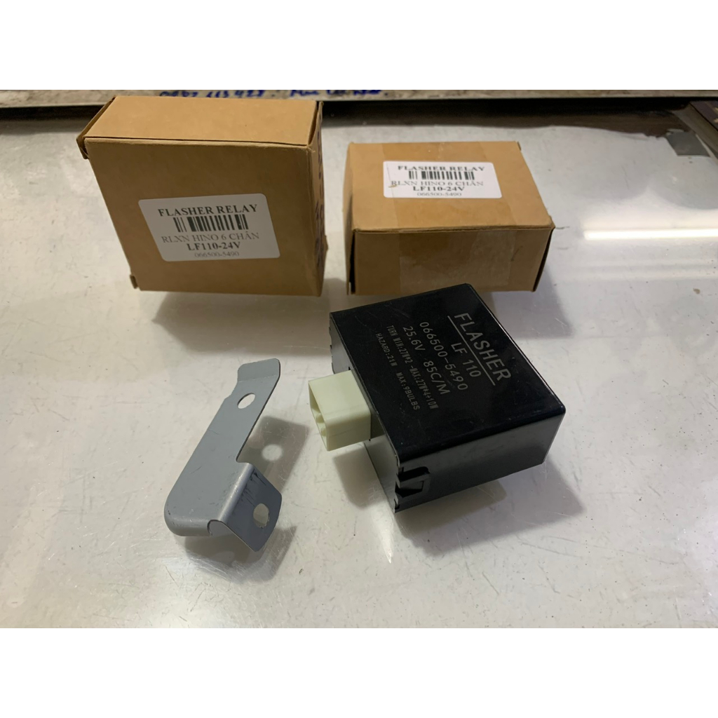 Cục Chớp Xi Nhan, Rơle  Nháy đèn Xi Nhan Xe Tải HINO...Loại 6 Chân 24V.