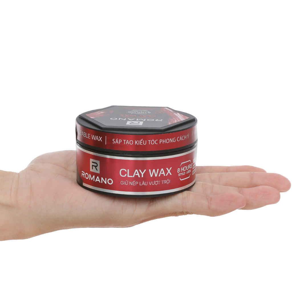 Wax vuốt tóc Romano Giữ nếp tự nhiên 68g (Mẫu mới 2023)