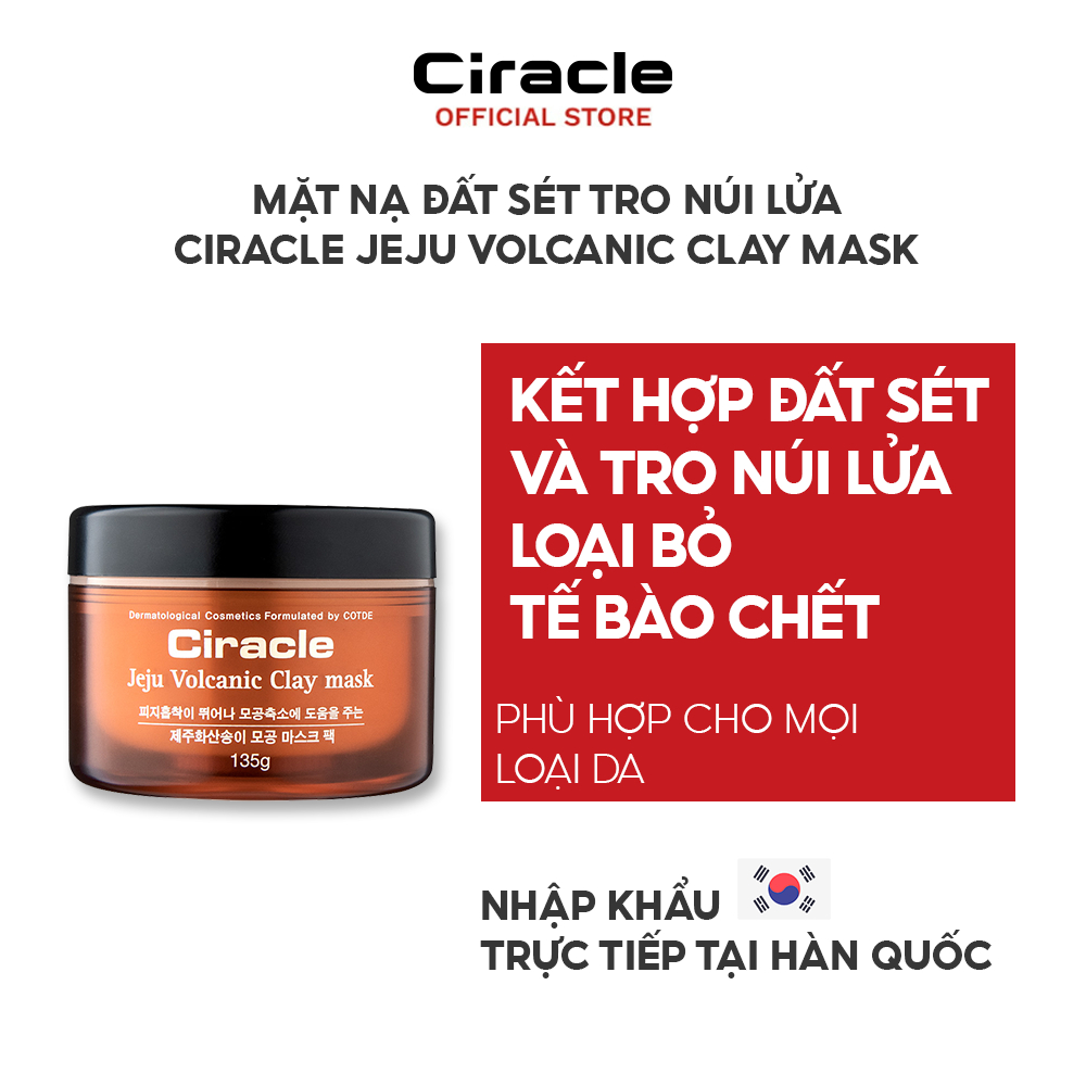 Mặt Nạ Đất Sét Tro Núi Lửa Ciracle Jeju Volcanic Clay Mask (135g)