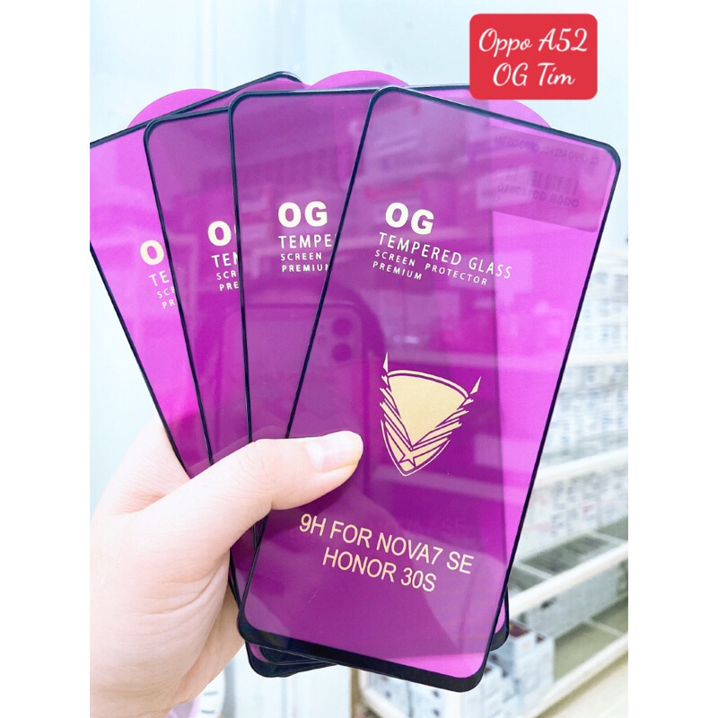 Kính Cường Lực OG Tím A52 / A92 Hàng Cao Cấp.