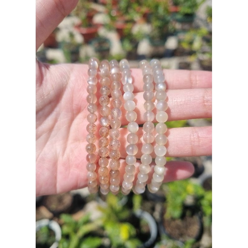 Vòng Sunstone xám 5ly, 6.3 - 7ly