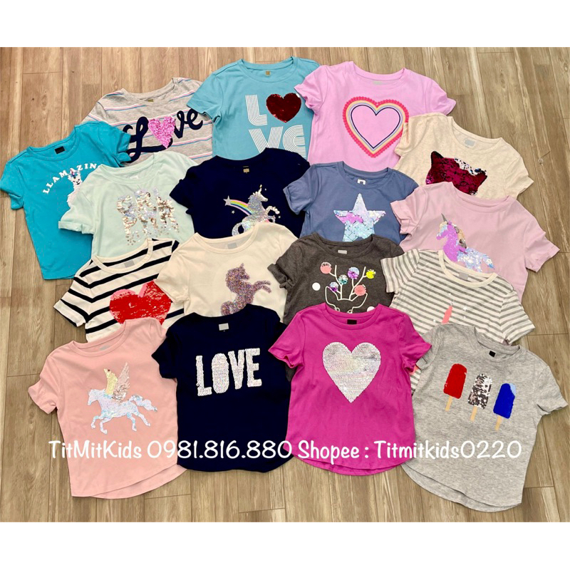 Áo cotton biến hình dư xịn bé gái 15-50kg