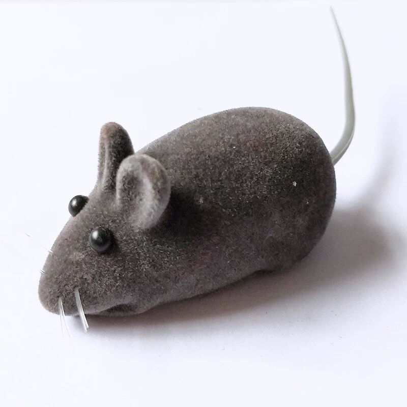 Đồ chơi cho chó mèo hình chuột phát ra tiếng kêu chất liệu nhựa phủ lớp nhung thư giãn chơi đùa đuổi bắt - Medipet