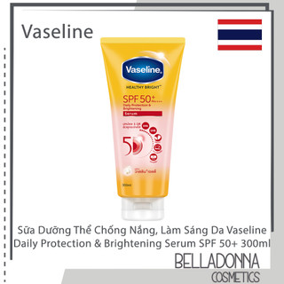 Sữa Dưỡng Thể Chống Nắng, Làm Sáng Da Vaseline Healthy Bright Daily Protection & Brightening Serum SPF 50+ PA++++ 300ml