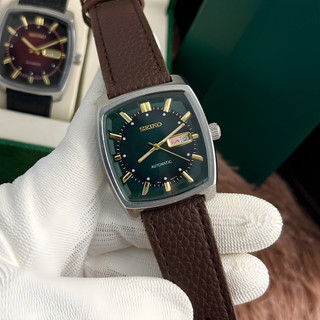 Đồng hồ cơ Seiko mặt vuông máy Nhật sang trọng