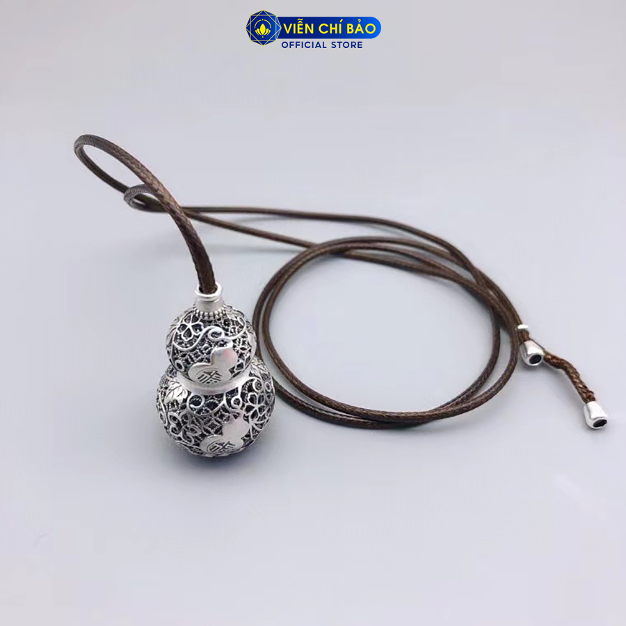 Mặt dây chuyền bạc nam  Phật Di Lặc Hồ Lô chất liệu Bạc Thái 925 thời trang phụ kiện trang sức Viễn Chí Bảo M100064-1