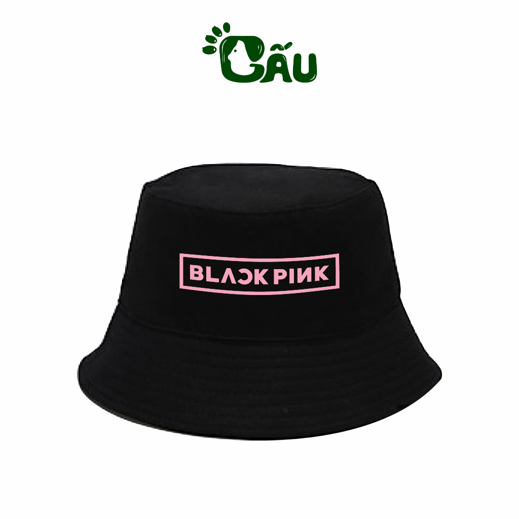 Nón bucket BlackPink Gấu 194 vải kaki mềm mịn, dày dặn - Vành Tròn BlackPink