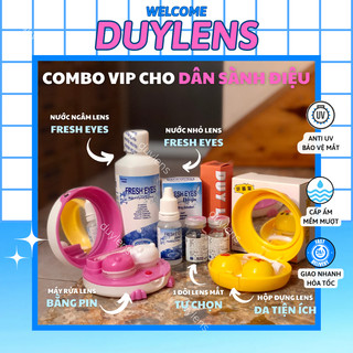 Combo lens mắt Hàn Quốc - Set trọn bộ kính áp tròng DUYLENS