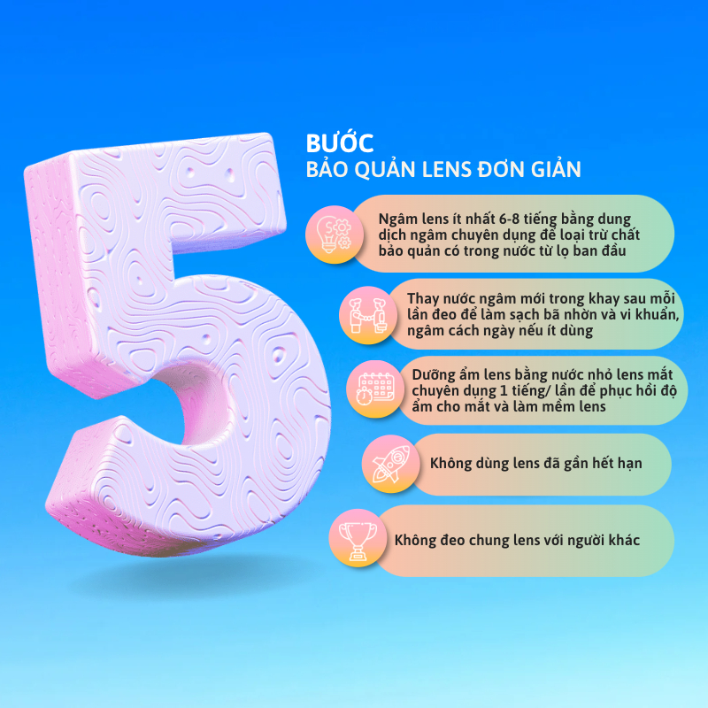 Combo lens mắt Hàn Quốc - Set trọn bộ kính áp tròng DUYLENS