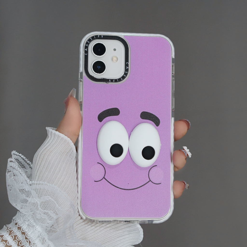 Ốp lưng iPhone chống sốc camera viền đen mặt cười gắn đôi mắt cute 6/6s/7/8/x/xr/xs/11/12/13/14/plus/pro/max - xx2015