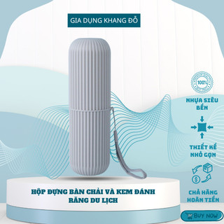 Hộp đựng, Ống đựng bàn chải, kem đánh răng, cốc đựng bàn chải kem đánh răng du lịch đa năng tiện dụng