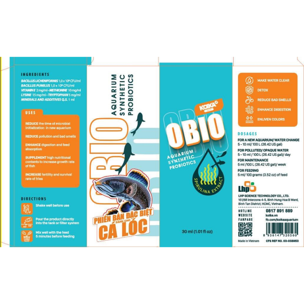 KOIKA OBIO Phiên Bản Dành Cho C.á Lóc