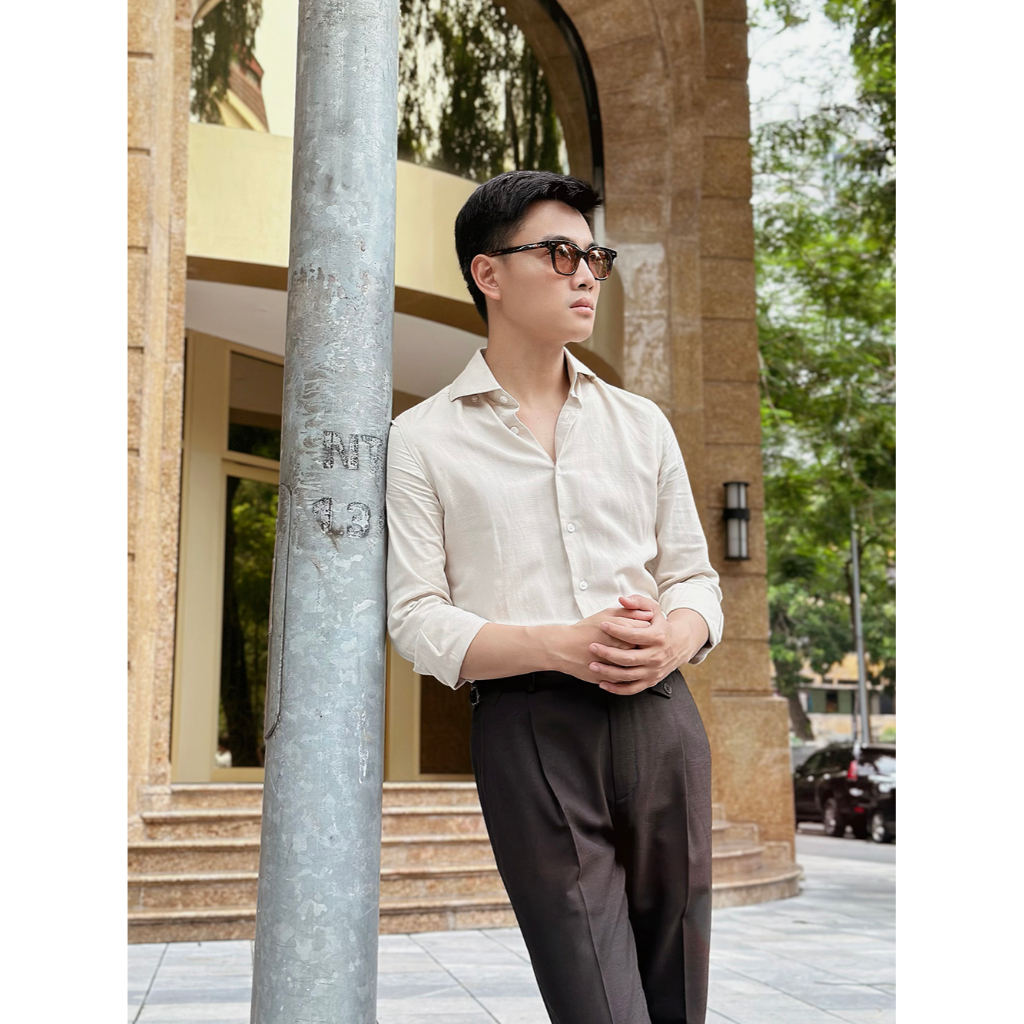 Áo Sơ mi Linen Cổ Cut Away Premium Chính Hãng KILEE 2023