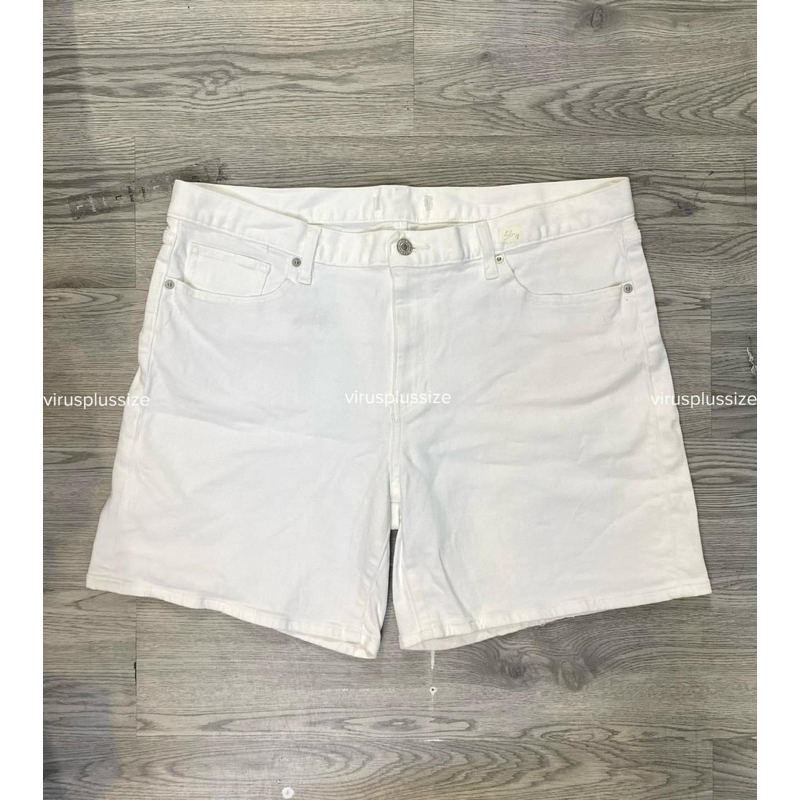 Quần Short Jeans Trắng Uni Bigize
