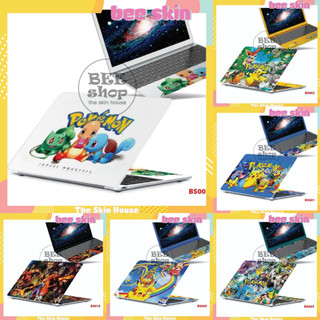 Decal dán laptop BEE SHOP mẫu Pikachu cho Macbook/HP/ Acer/ Dell /ASUS
