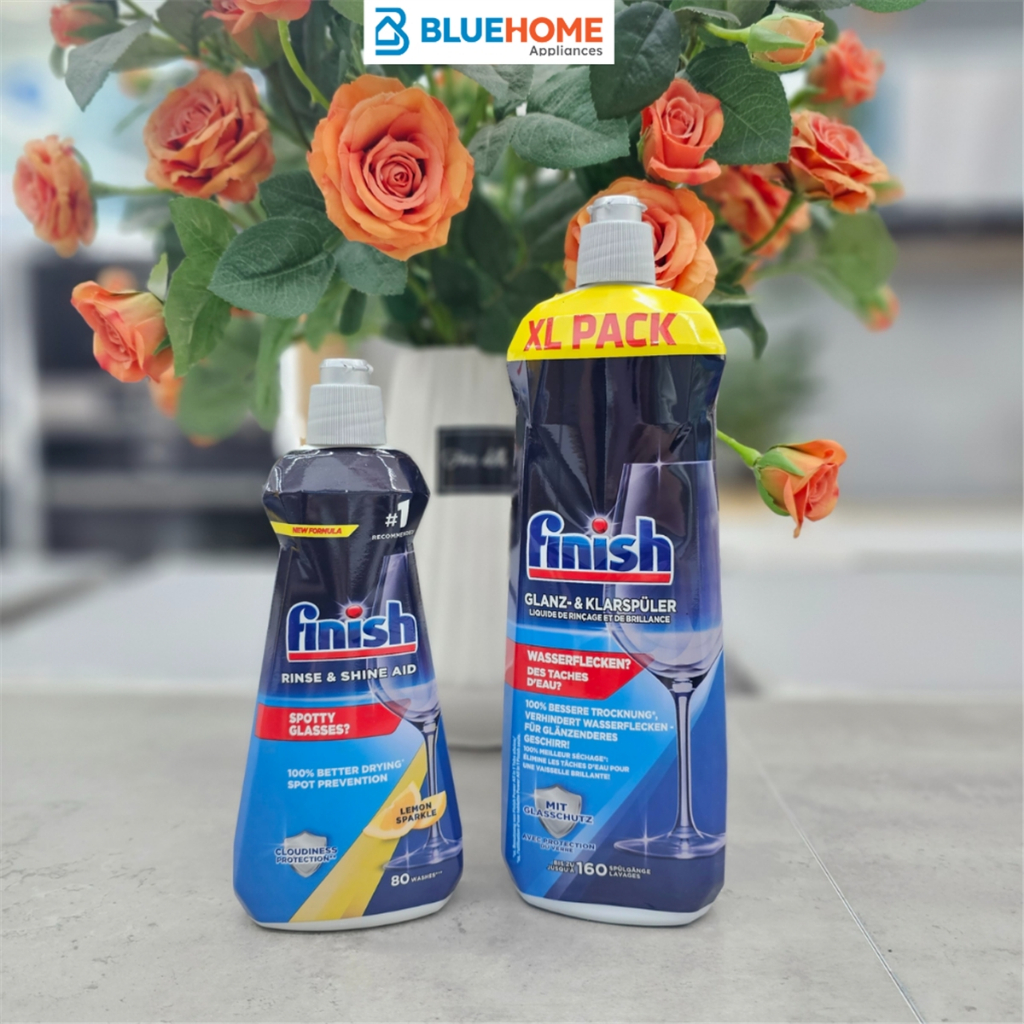 Combo Finish: Viên rửa bát Essential 100 viên + Muối 1.5kg + Bóng 400ml + Dung dịch vệ sinh 250ml