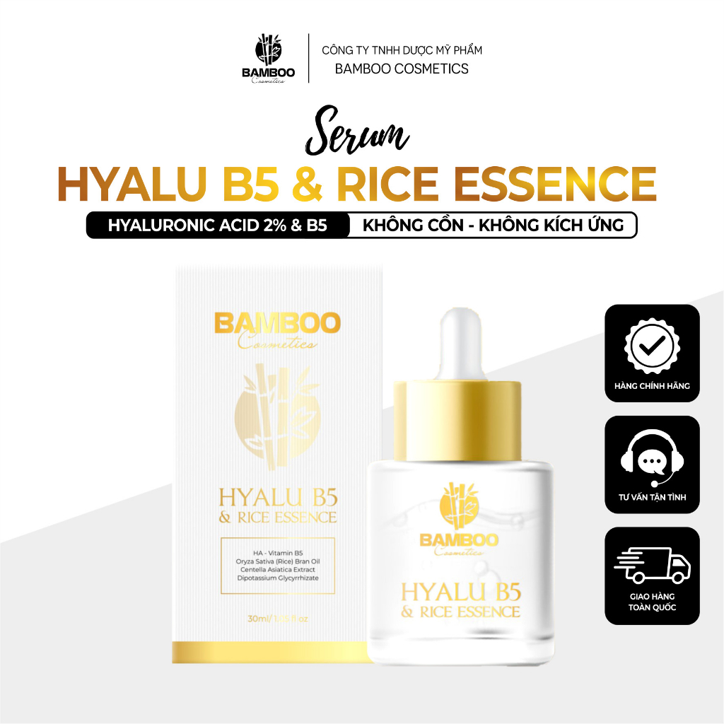 Serum tinh chất gạo Hyalu B5 & Rice giúp cấp ẩm phục hồi da 30ml