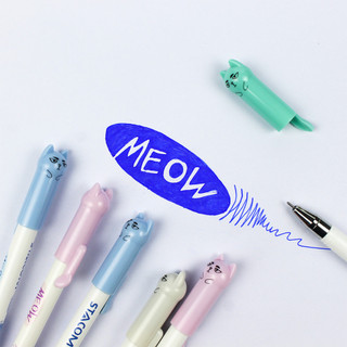 Bút bi mực gel xóa được nắp đậy Stacom 0.5.mm- mực xanh/tím GP107E