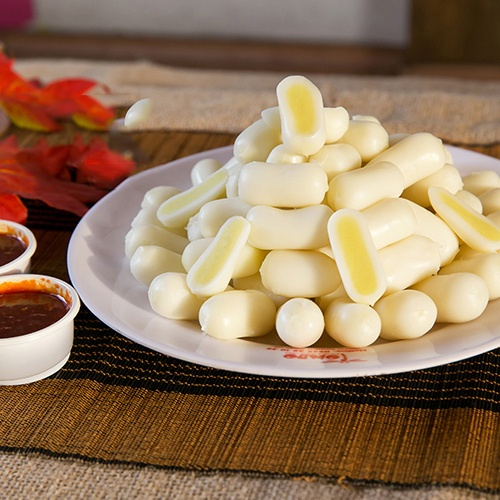 Bánh gạo Tokbokki Hàn Quốc nhân Phomai 500gr/tokbokki phô mai chế biến đa dạng các món ngon