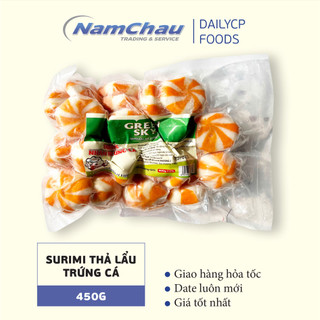 Surimi viên thả lẩu trứng cá Green Sky 400gr/Viên bánh bao Nhân Trứng Cá