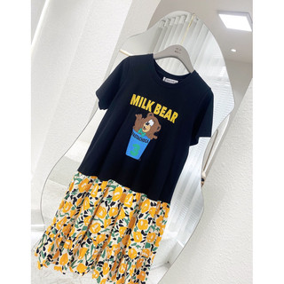váy cotton phối đuôi cá hoa MIJOO