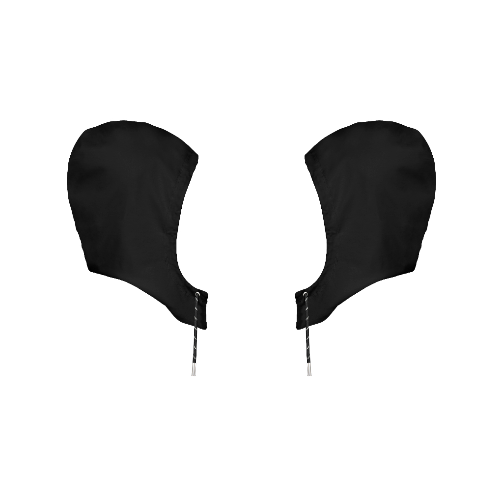 Nón Hoodie Thun Có Thể Tháo Rời Trắng Đen - Root Rotation
