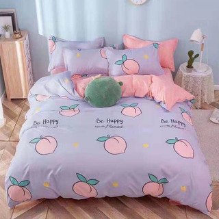 Bộ ga gối cotton poly 1m6