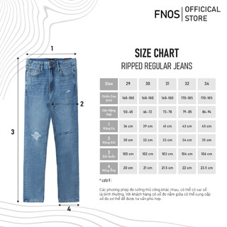 FNOS | QUẦN JEANS ESSENTIAL REGULAR BLUE - RG1