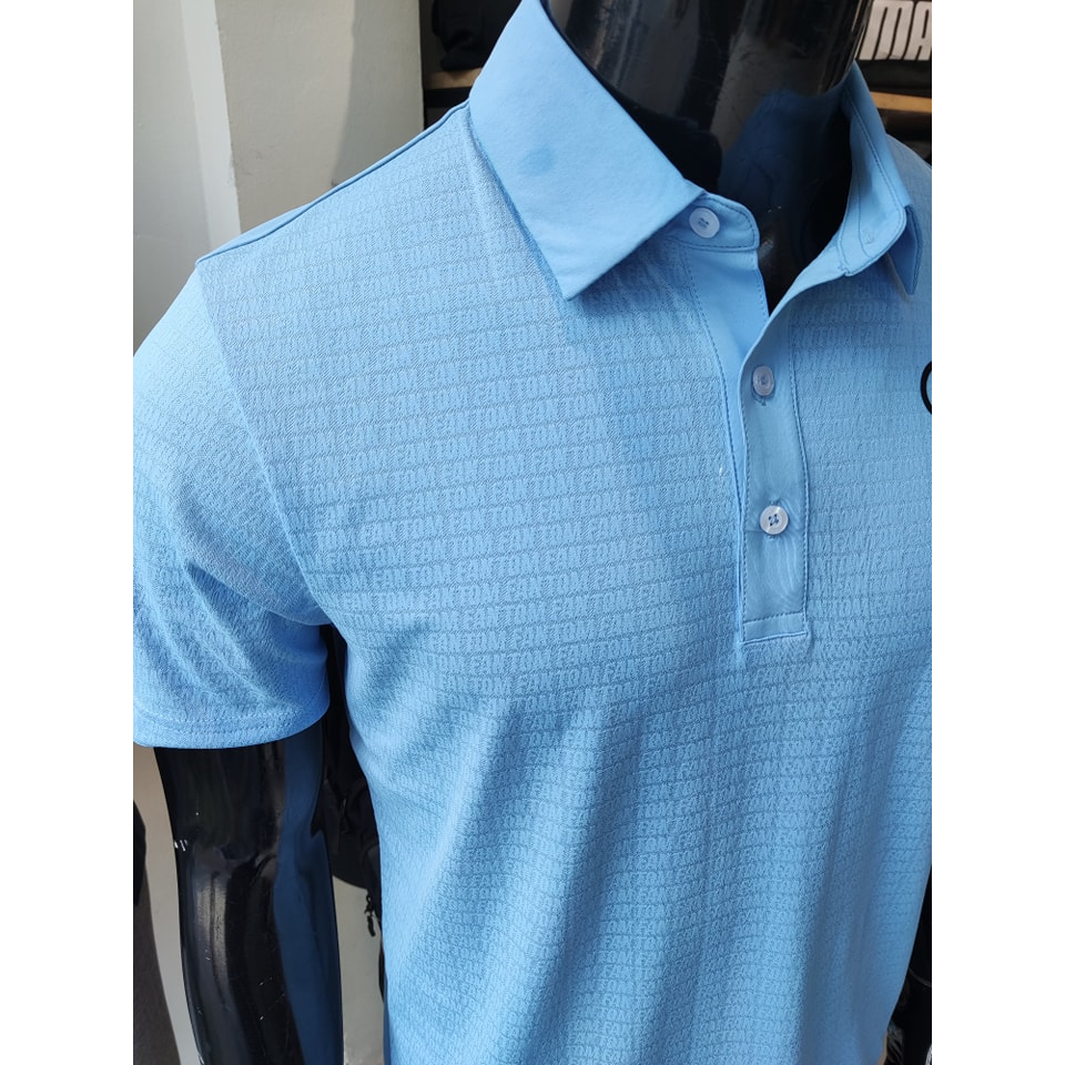 Áo phông golf nam F.TOM Dệt thoáng toàn bộ thân trước và tay áo , vải co dãn thoáng mát