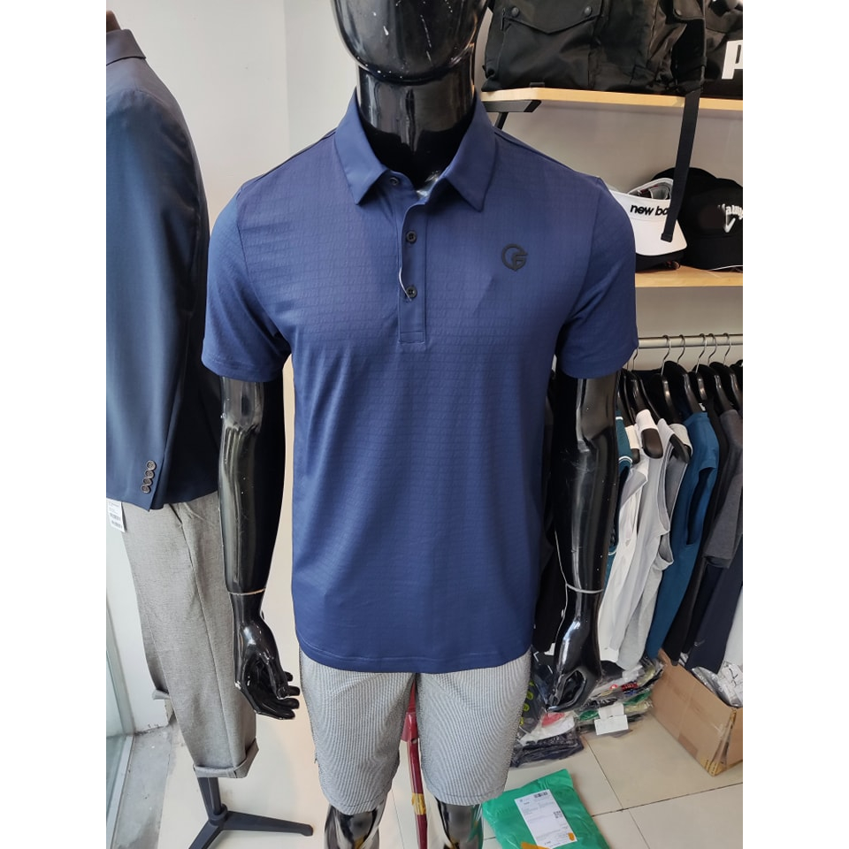 Áo phông golf nam F.TOM Dệt thoáng toàn bộ thân trước và tay áo , vải co dãn thoáng mát
