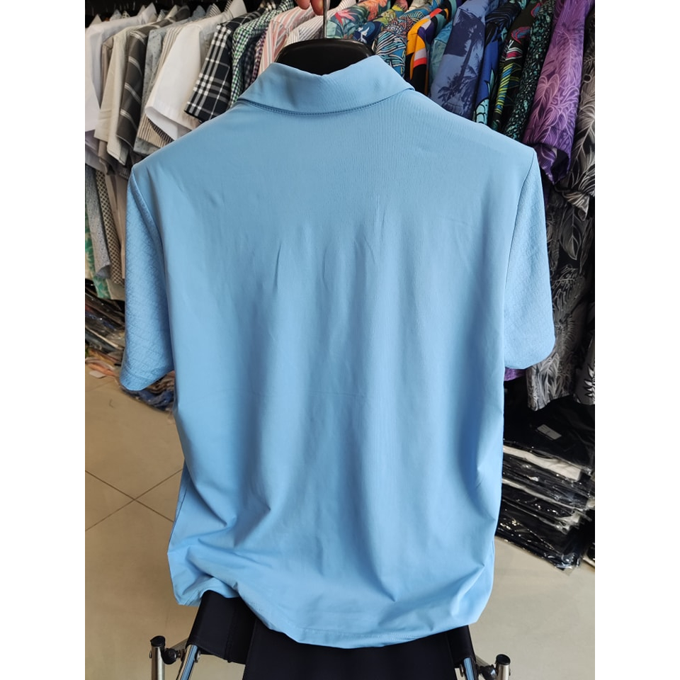 Áo phông golf nam F.TOM Dệt thoáng toàn bộ thân trước và tay áo , vải co dãn thoáng mát