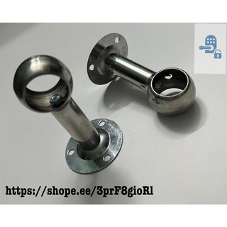 Cốc chân inox bắt cây  phi tròn tủ áo