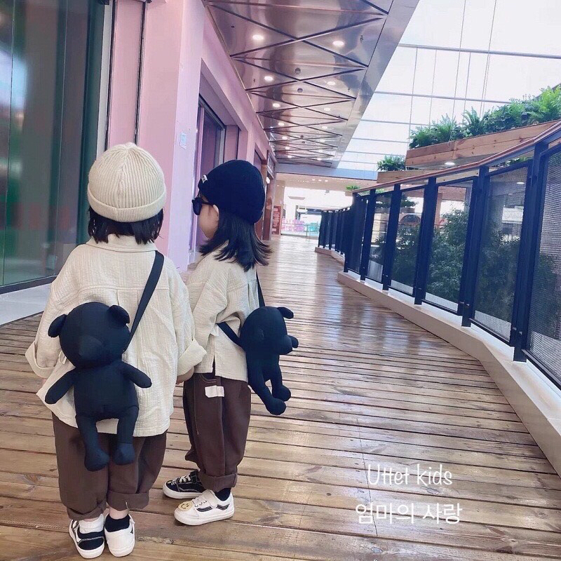 TÚI ĐEO CHÉO STYLE HÀN QUỐC HÌNH GẤU LÊN HÌNH RẤT ĐẸP