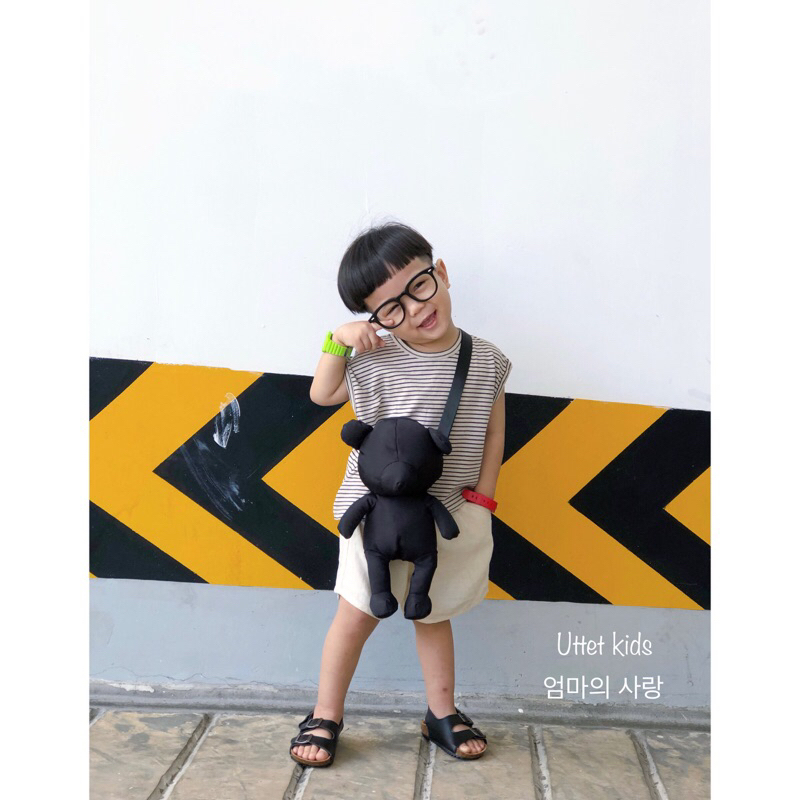 TÚI ĐEO CHÉO STYLE HÀN QUỐC HÌNH GẤU LÊN HÌNH RẤT ĐẸP