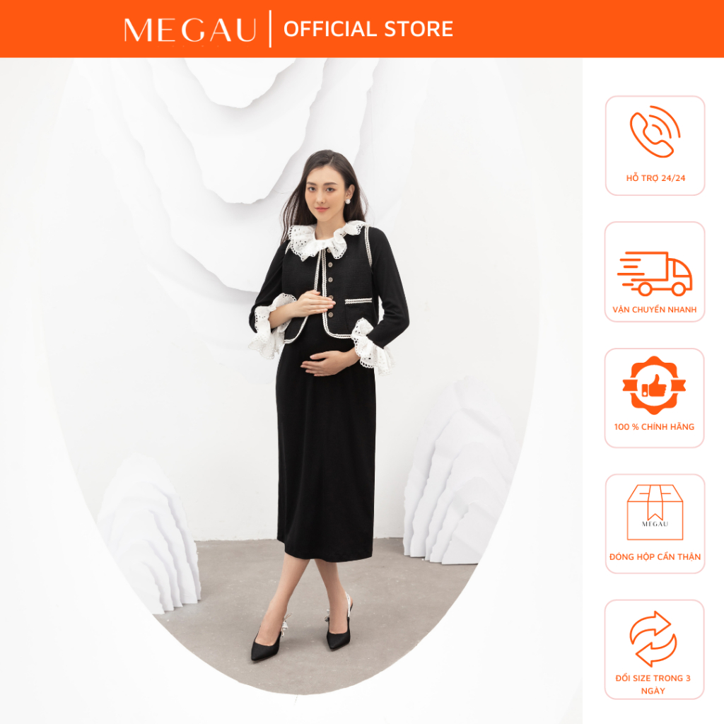 GRACEE - Set đầm thời trang hiện đại cho mẹ bầu thương hiệu MEGAU