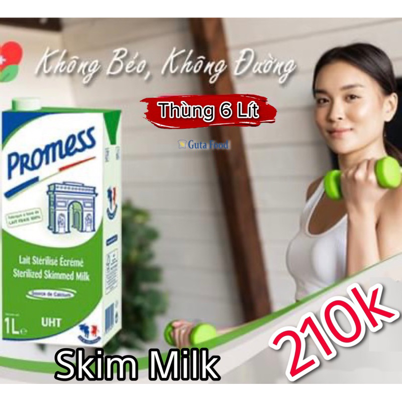 Sữa tách béo Pháp Promess (6Lít)