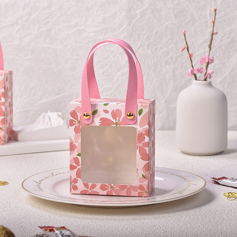 Sakura Box - Túi quà họa tiết hoa anh đào xinh xắn sỉ sll