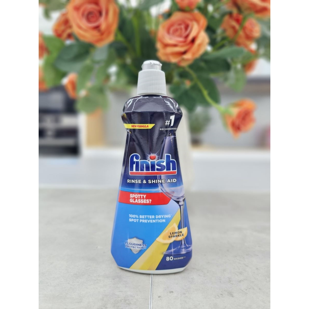 Combo Finish: Viên rửa bát Finish Quantum 34v + Muối 1.5kg + Bóng 800ml + Vệ sinh 250ml