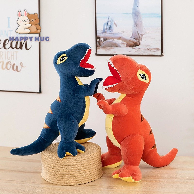 Gấu bông khủng long nhồi bông vỏ nhung cao cấp size 30/40/45/55cm, thú nhồi bông cho bé chơi và ôm - Happy Hug