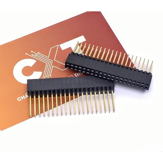 Jump cái đôi PC104-2.54mm chân thẳng dài 12.2mm
