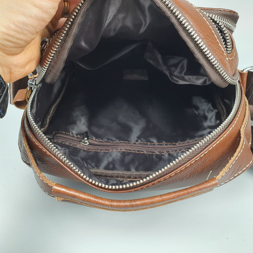 Túi đeo chéo nam da thật; Túi đựng máy tính bảng da thật TD123  - 100% da thật, BH 3 năm