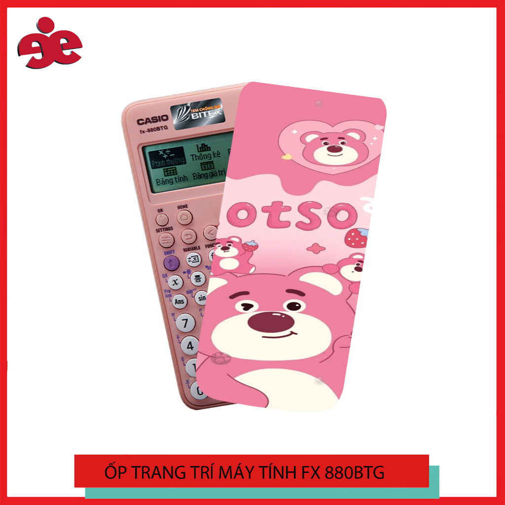 Ốp trang trí Máy Tính Casio FX 880BTG hình BTS- Nhận In Theo Yêu Cầu( KHÔNG PHẢI DECAL)