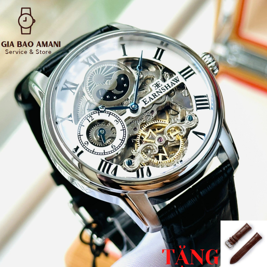 Đồng Hồ Nam THOMAS EARNSHAW Automatic ES-8006-01 Chính Hãng Tặng Dây Da Cao Cấp