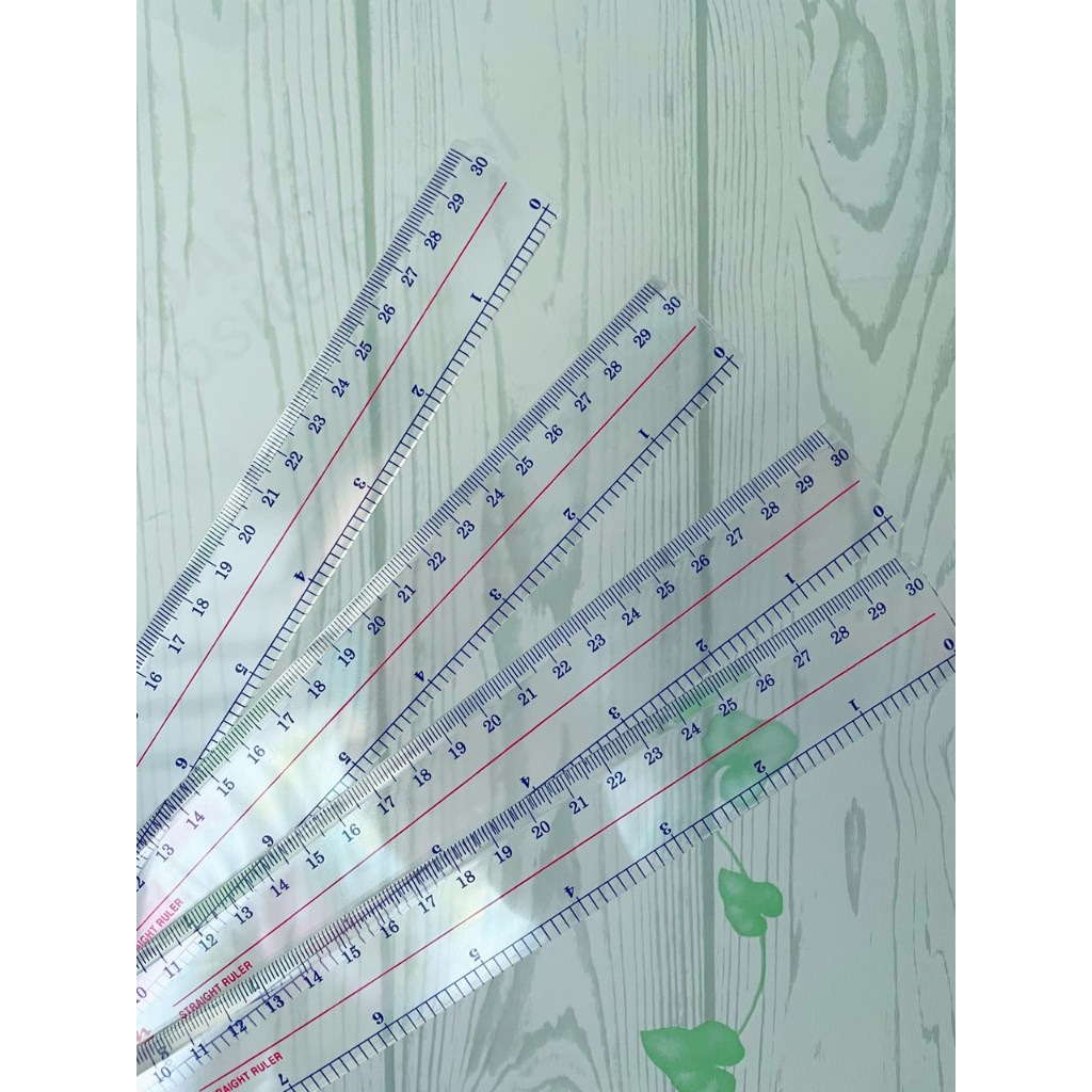 Thước kẻ nhựa cứng Kim nguyên 20cm, 30cm và 50cm hàng chuẩn đẹp