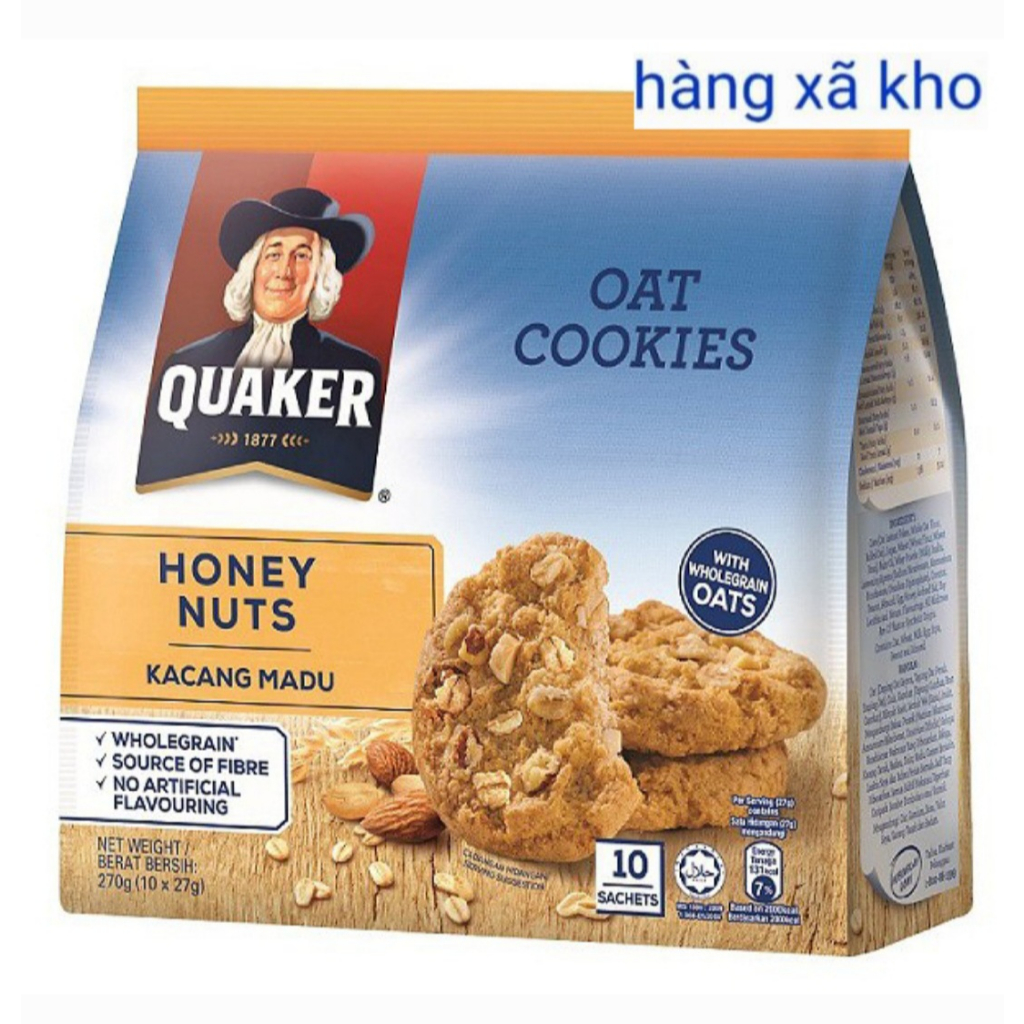 Bánh quy Quaker 270g( 10 gói X27) date; 3_2024