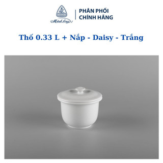 Thố 0.33 l daisy trắng - gốm sứ cao cấp minh long i