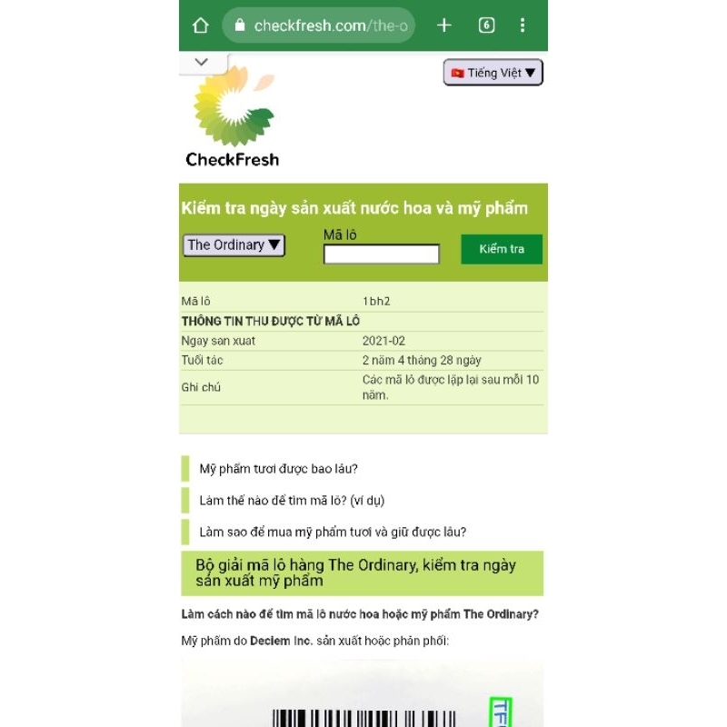 Tinh chất The Ordinary BHA AHA Peeling Solution 30ml