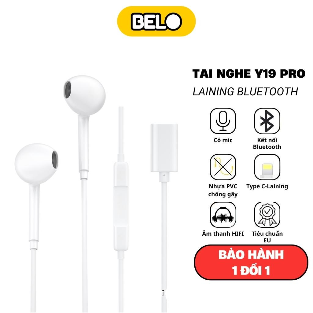 Tai nghe có dây WK Y19 pro siêu bền kèm Mic đàm thoại ,nghe nhạc hay, tương thích nhiều thiết bị - Belo