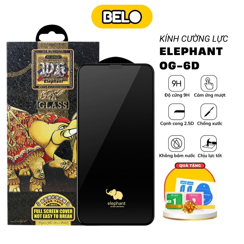 Kính cường lực WK Elephant Con Voi, cường lực iphone 6/6s/7/8/7plus/8plus/x/xs/xsmax/11/12/13/14/pro/promax - Belo