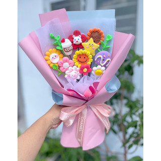 Bó hoa đất sét làm theo yêu cầu